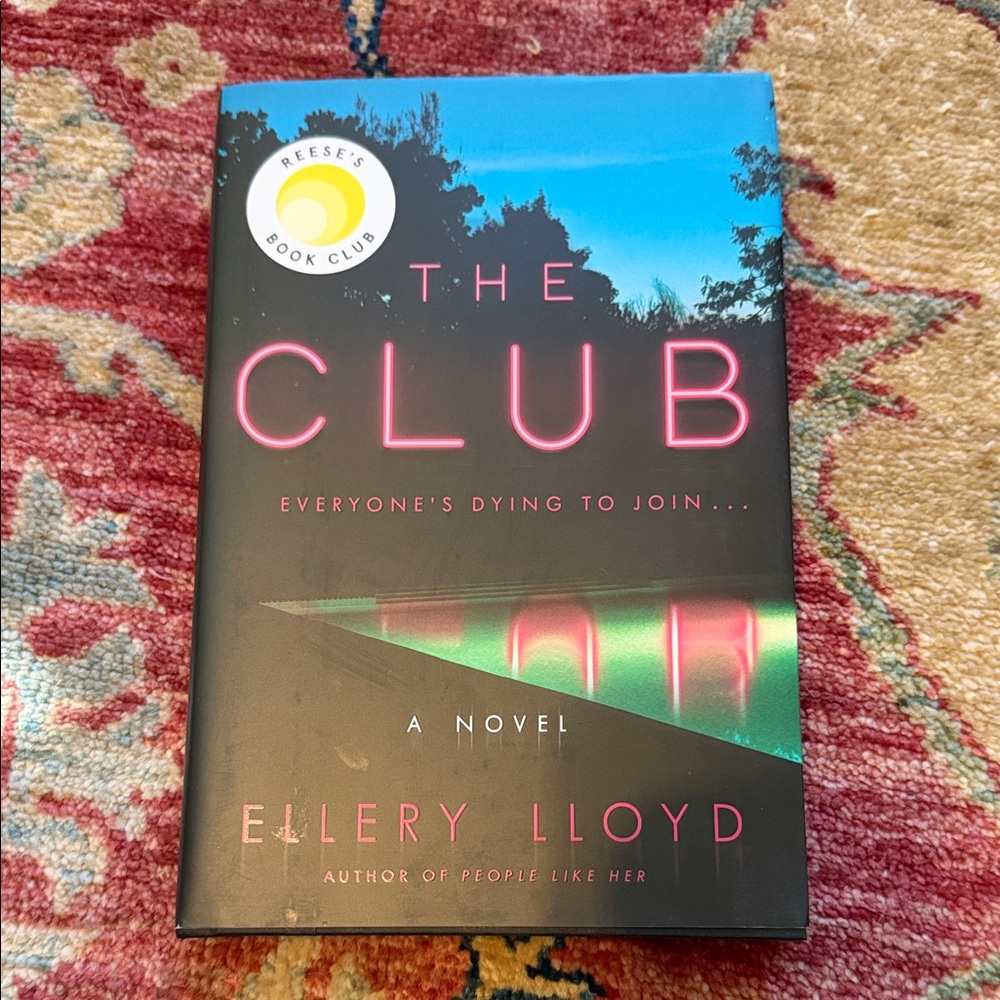 The Club by Ellery Lloyd - Black with Neon Pink & Teal Cover